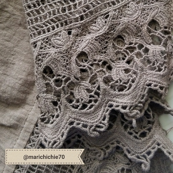 NWT Crochet Trim Mini Dress - Picture 4 of 4